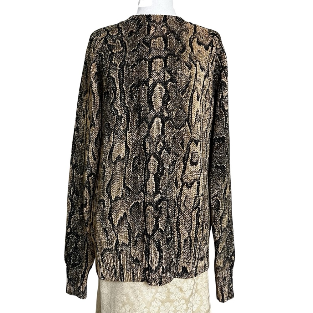 Dries Van Noten Python Snake Print Tanna Cotton K… - image 2